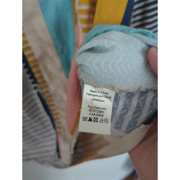 The Odells Anthropologie Poet Colorful Blouse - Picture 5 of 6